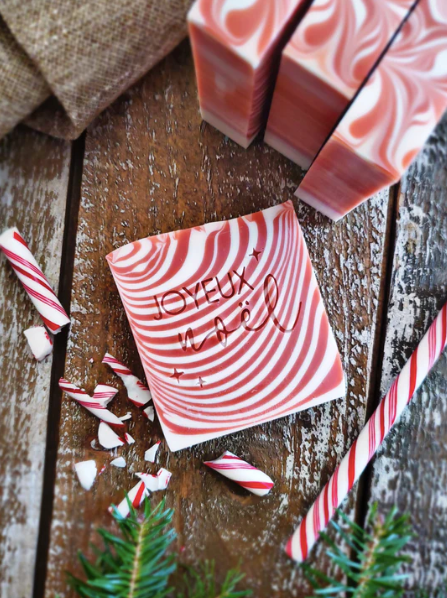 Savon menthe poivrée - Joyeux Noël - Clé à vie